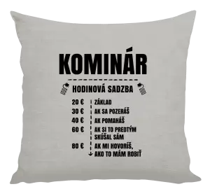 Vankúš Hodinová sadzba - kominár