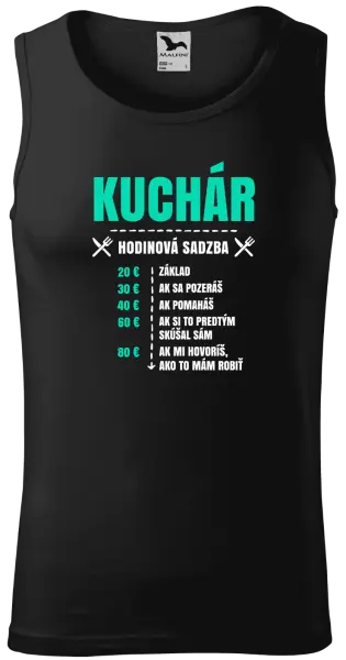Pánske tielko Hodinová sadzba - kuchár