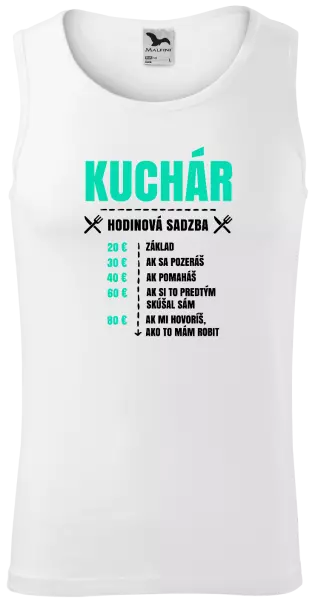 Pánske tielko Hodinová sadzba - kuchár
