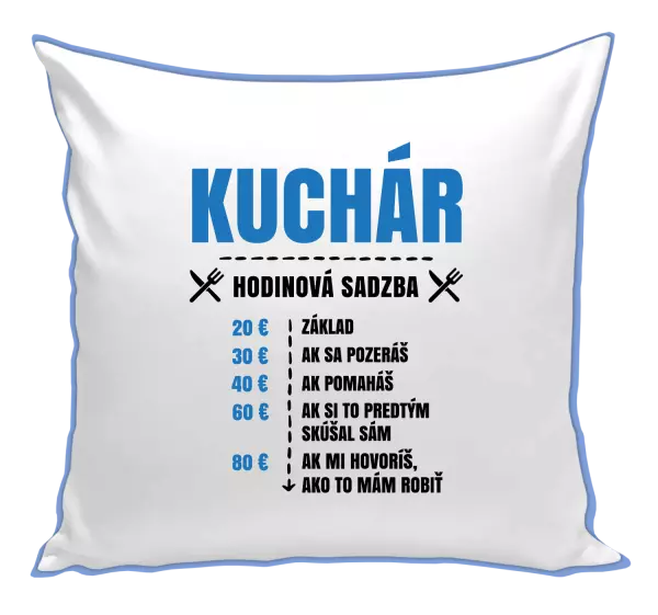 Vankúš Hodinová sadzba - kuchár