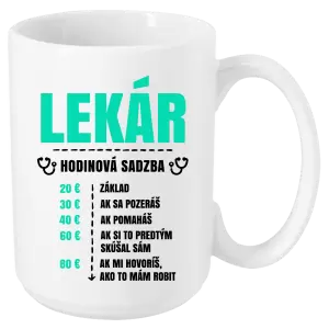 Hrnček Hodinová sadzba - lekár