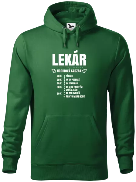 Pánska mikina Hodinová sadzba - lekár