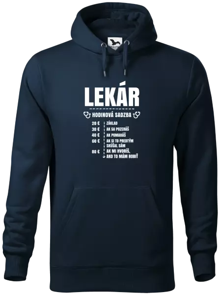 Pánska mikina Hodinová sadzba - lekár