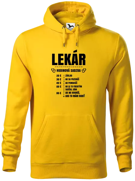 Pánska mikina Hodinová sadzba - lekár