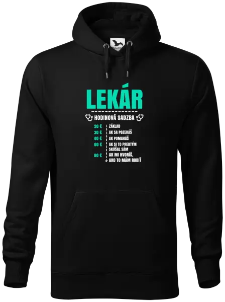 Pánska mikina Hodinová sadzba - lekár
