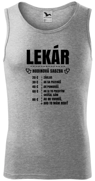 Pánske tielko Hodinová sadzba - lekár