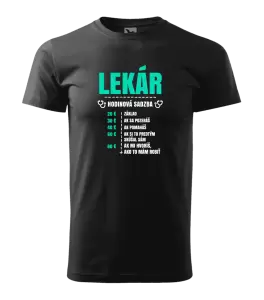 Pánske tričko Hodinová sadzba - lekár