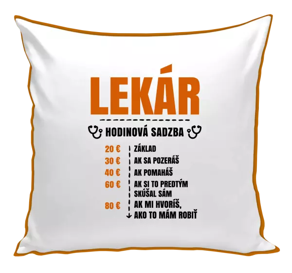Vankúš Hodinová sadzba - lekár
