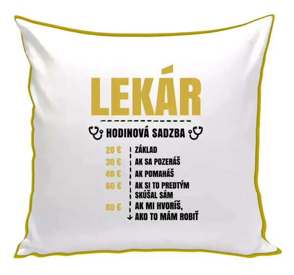 Vankúš Hodinová sadzba - lekár