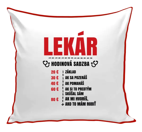 Vankúš Hodinová sadzba - lekár