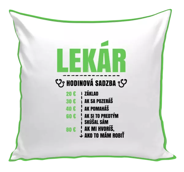Vankúš Hodinová sadzba - lekár