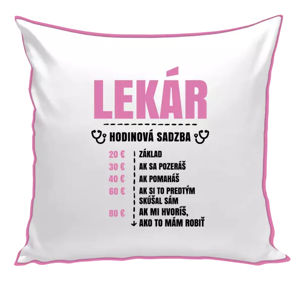 Vankúš Hodinová sadzba - lekár