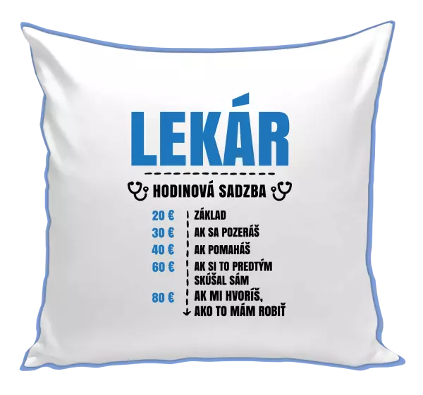 Vankúš Hodinová sadzba - lekár