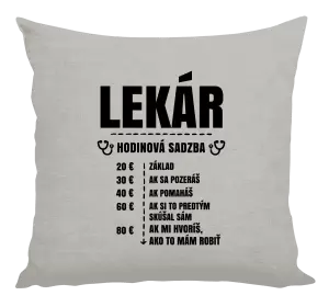 Vankúš Hodinová sadzba - lekár