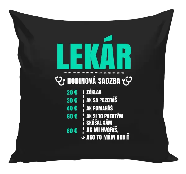 Vankúš Hodinová sadzba - lekár