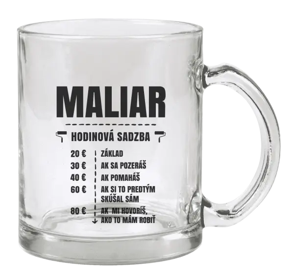 Hrnček Hodinová sadzba - maliar