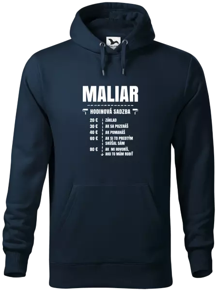 Pánska mikina Hodinová sadzba - maliar