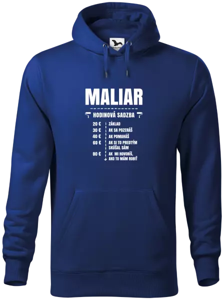Pánska mikina Hodinová sadzba - maliar