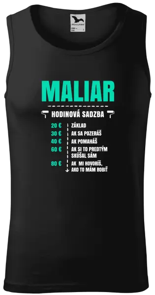 Pánske tielko Hodinová sadzba - maliar