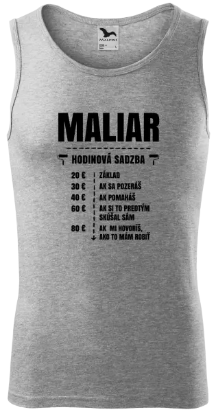 Pánske tielko Hodinová sadzba - maliar