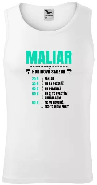 Pánske tielko Hodinová sadzba - maliar