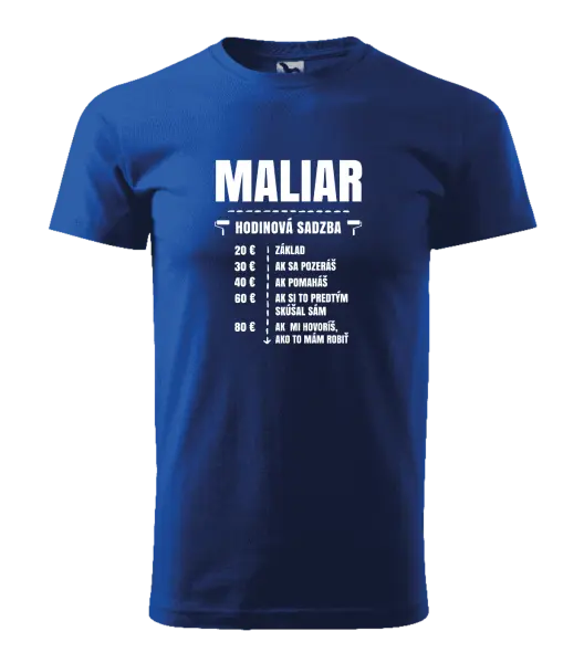 Pánske tričko Hodinová sadzba - maliar