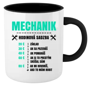 Hrnček  Hodinová sadzba - mechanik
