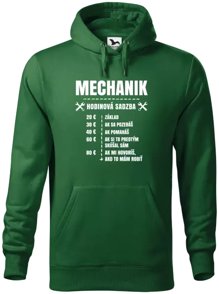 Pánska mikina Hodinová sadzba - mechanik
