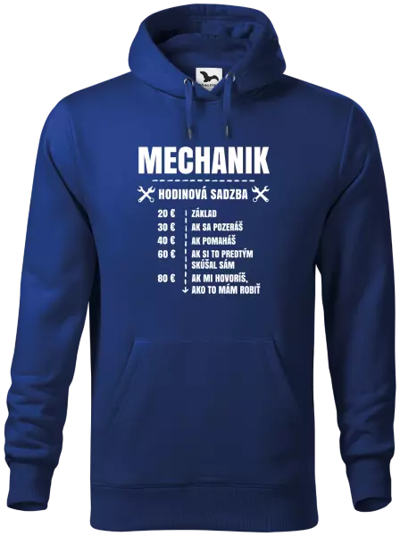 Pánska mikina Hodinová sadzba - mechanik