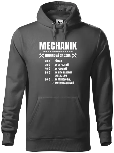 Pánska mikina Hodinová sadzba - mechanik