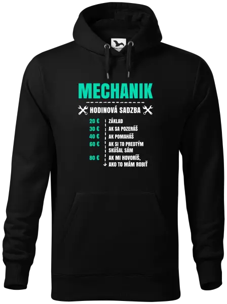 Pánska mikina Hodinová sadzba - mechanik