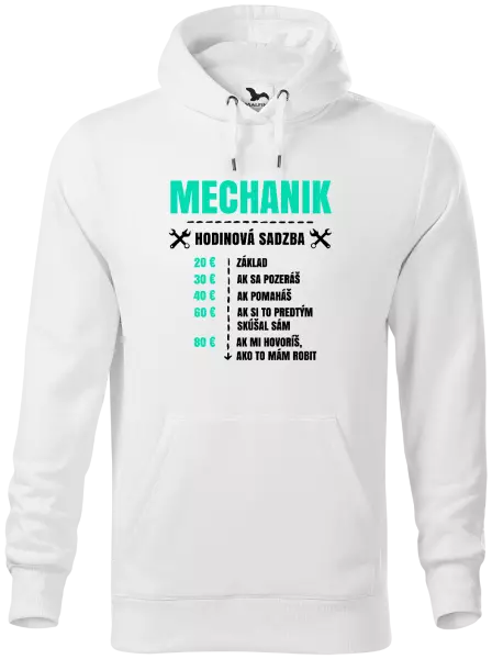Pánska mikina Hodinová sadzba - mechanik