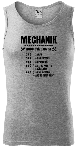 Pánske tielko Hodinová sadzba - mechanik