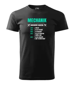 Pánske tričko Hodinová sadzba - mechanik