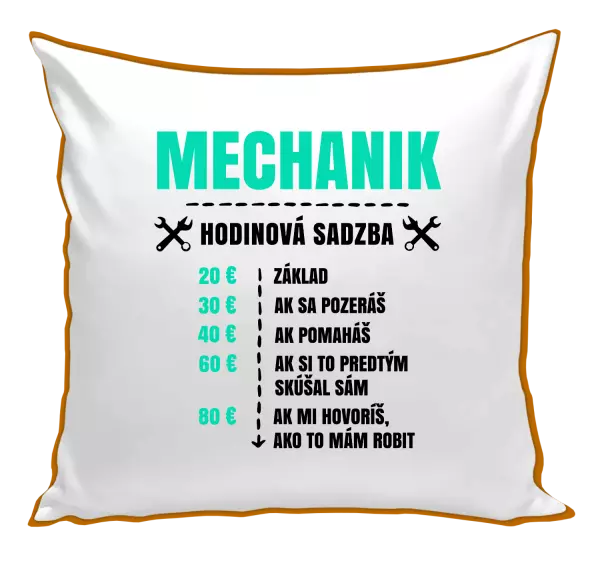 Vankúš Hodinová sadzba - mechanik