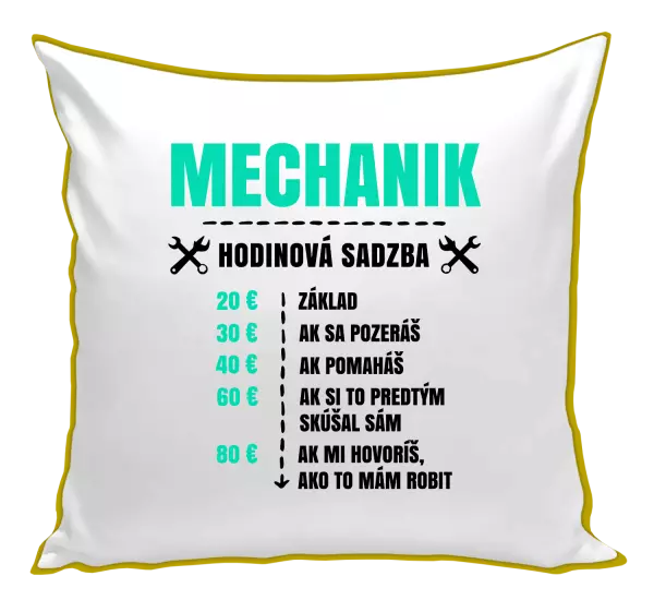 Vankúš Hodinová sadzba - mechanik