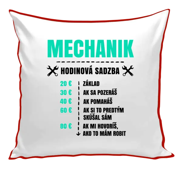 Vankúš Hodinová sadzba - mechanik