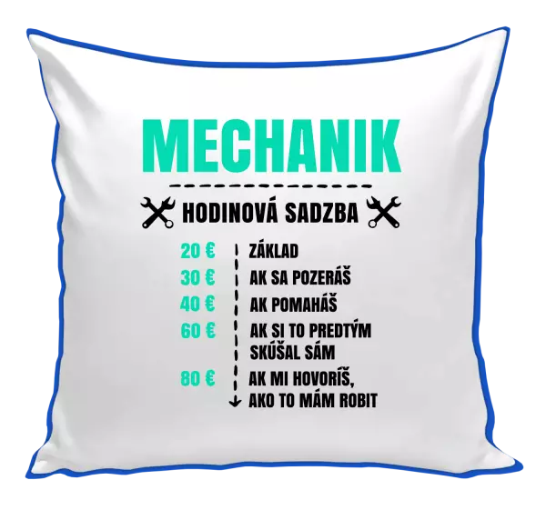 Vankúš Hodinová sadzba - mechanik