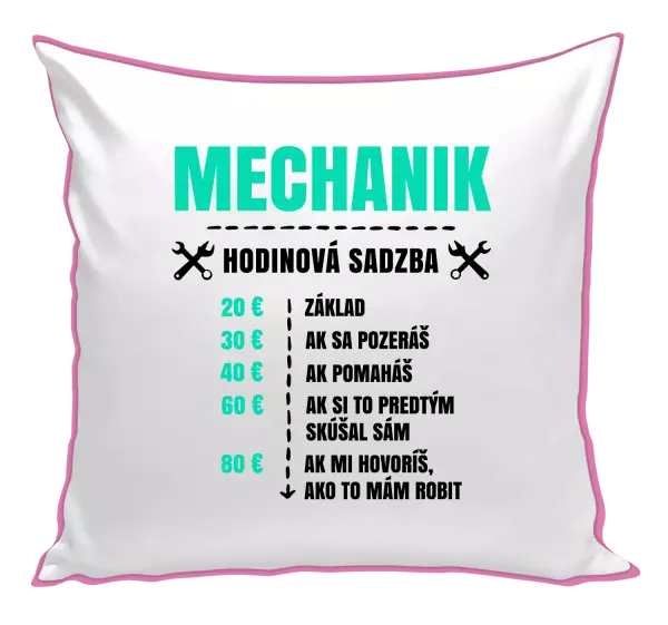 Vankúš Hodinová sadzba - mechanik