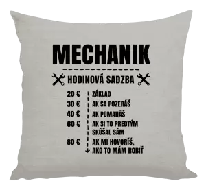 Vankúš Hodinová sadzba - mechanik