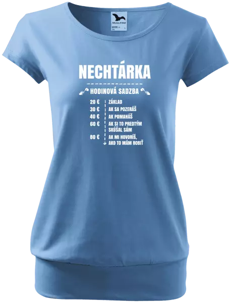 Dámske tričko Hodinová sadzba - nechtárka