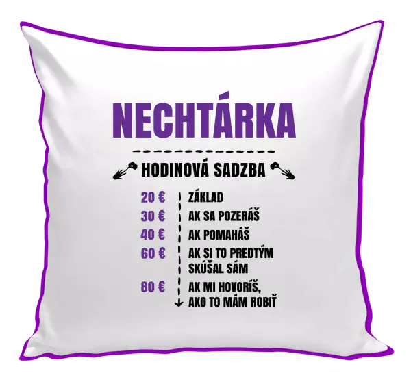 Vankúš Hodinová sadzba - nechtárka