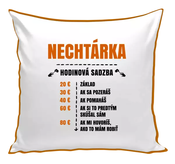 Vankúš Hodinová sadzba - nechtárka