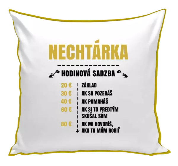 Vankúš Hodinová sadzba - nechtárka