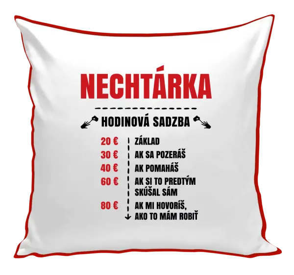 Vankúš Hodinová sadzba - nechtárka
