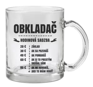 Hrnček Hodinová sadzba - obkladač 