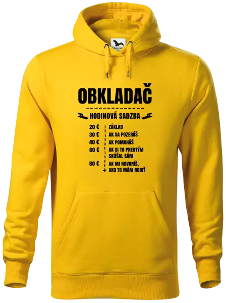 Pánska mikina Hodinová sadzba - obkladač 