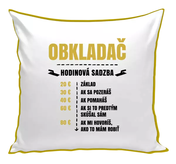Vankúš Hodinová sadzba - obkladač 