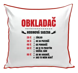 Vankúš Hodinová sadzba - obkladač 