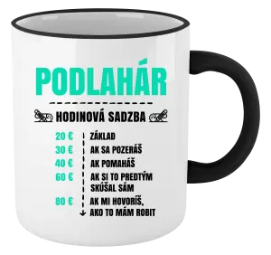 Hrnček Hodinová sadzba - podlahár